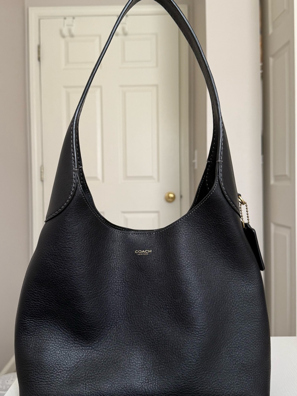 Coach Black Pebble Leather Brooklyn 28